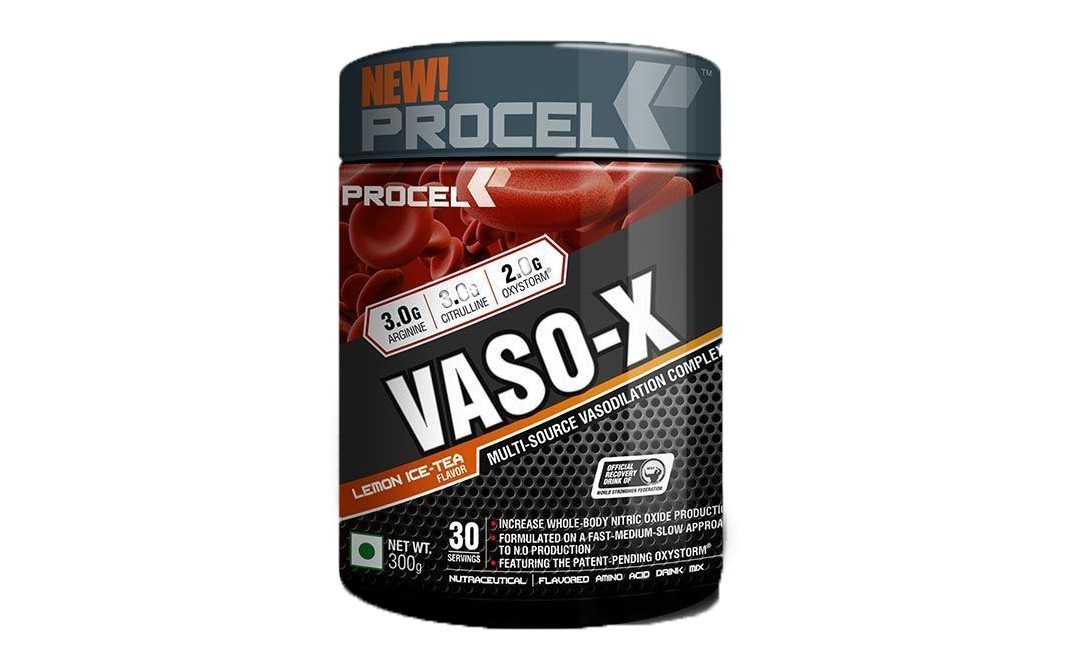 Procel Vaso-X lemon Ice-Tea Flavor    Plastic Jar  300 grams